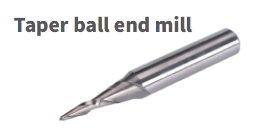 ดอกกัดโซลิดคาร์ไบด์ก้านทรงกระบอก High Precision Taper Ball End Mill