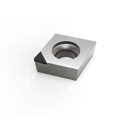 PCD insert Carbide Turning tools สำหรับเครื่องมือตัด pcd ที่มีประสิทธิภาพสูงของเหล็กชุบแข็ง